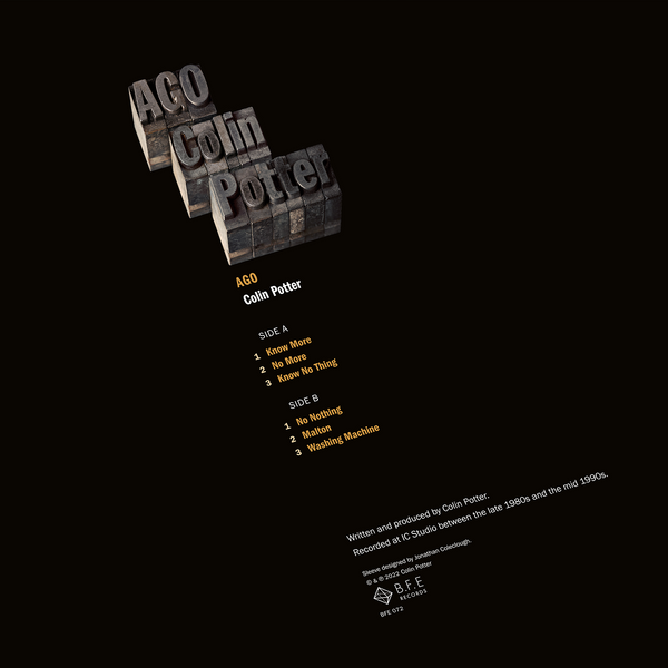 Colin Potter  'Ago'