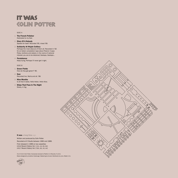 Colin Potter  'It Was'  LP