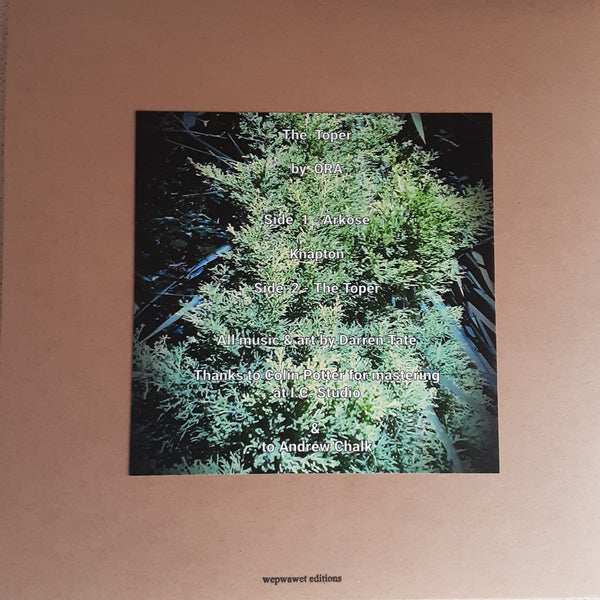 Ora  'The Toper'  Limited edition 12'' Lathe Cut LP *One available due to cancelled order*