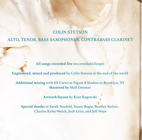 Colin Stetson 'All This I Do For Glory'  CD