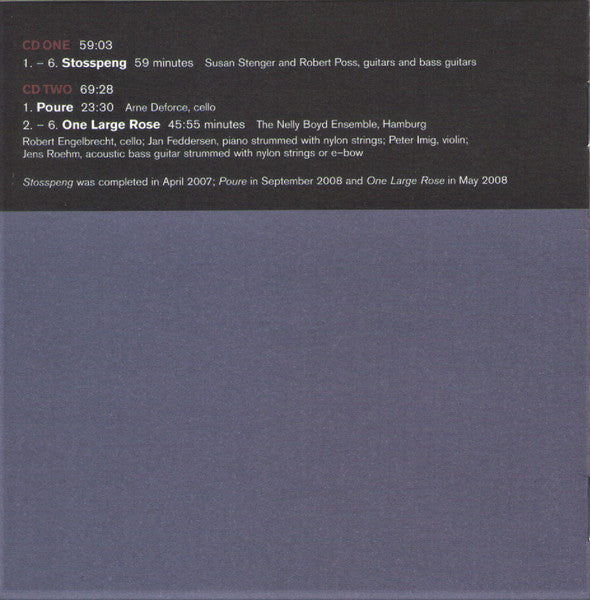 Phill Niblock 'Touch Strings' 2CD