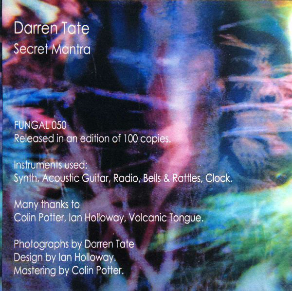 Darren Tate  'Secret Mantra' CDR Limited Edition